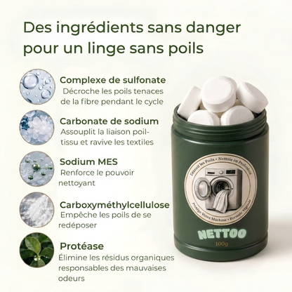 Pastilles Nettoo anti-poils et odeurs